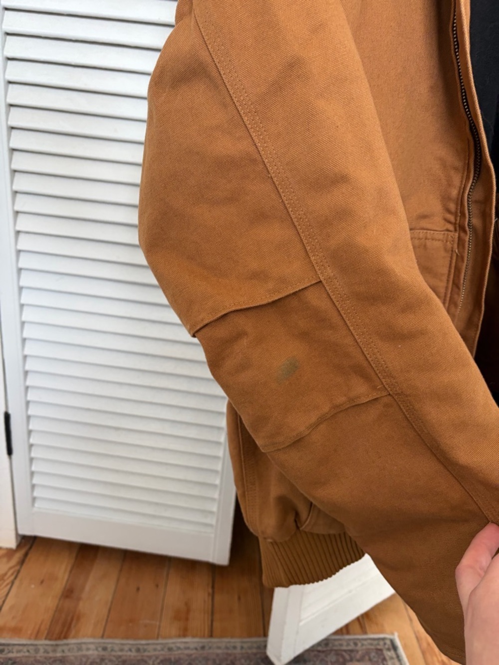 Carhartt Brown Hooded Canvas Work Jacket - Picture 7 of 11